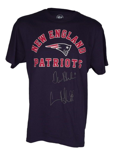 Drew Bledsoe/terry Glenn Playera Firmada Patriots