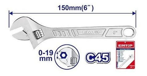 Imagen 1 de 4 de Llave Ajustable 6