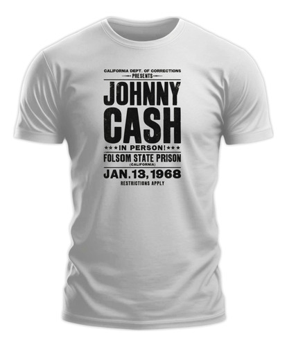 Polera Gustore De Johnny Cash Afiche 