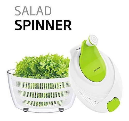 Secador De Verduras Y Frutas Centrifugadora Libre De Bpa