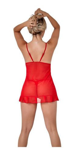 Imagen 2 de 3 de Baby Doll Lenceria Sensual Encaje 2 Piezas - Bésame
