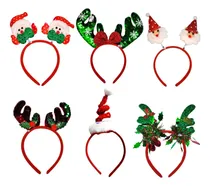 Comprar Kit X 6 Balacas Diademas Navidad Diseños Surtidos Navideños