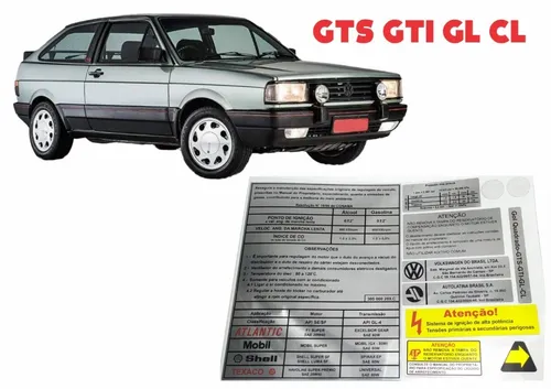 comprar Adesivos Para Motor Capo Para Brisa Volkswagen Gol Quadrado 