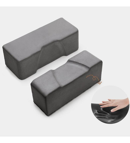 2 Negro Cómodo Reposabrazos Almohada Silla Reposabrazos