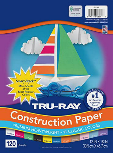 Pacon Tru-ray Assorted Colors Smart Stack Construction Paper