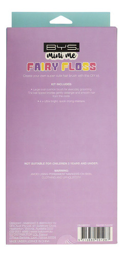Cepillo Para El Cabello Con Plumones Diy Bys Mini Me Color Fairy Floss