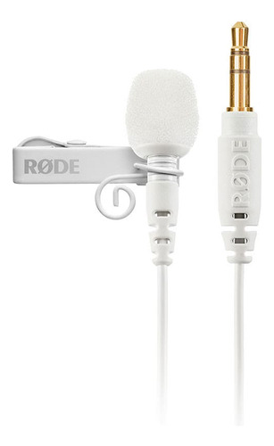 Microfono Lavalier Para Wireless Go Rode Lavalier Go White