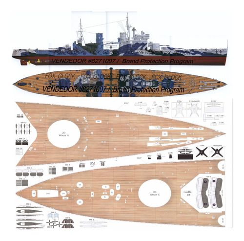 Hms Prince Of Wales 1.200 Papercraft