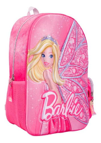 Mochila Espalda Barbie Hada Relieve 16 Pulgadas Playking