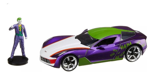 2009 Chevy Corvette Stringray The Joker Jada 1:24 C/figura