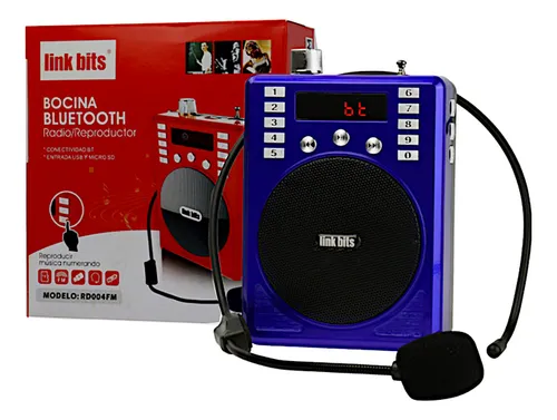 Bocina Chica Portatil Megafono Diadema Microfono Bluetooth