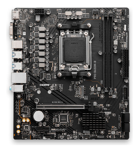 Placa Mãe Msi Pro B650m-b Ddr5 Ryzen Amd Soquete Am5