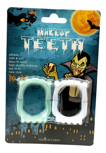 2 Colmillos Luminosos De Halloween Accesorios De Halloween