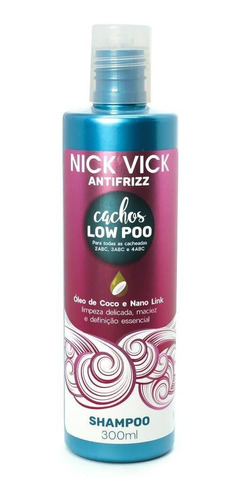 Shampoo Cachos Low Poo Nick Vick Antifrizz 300ml