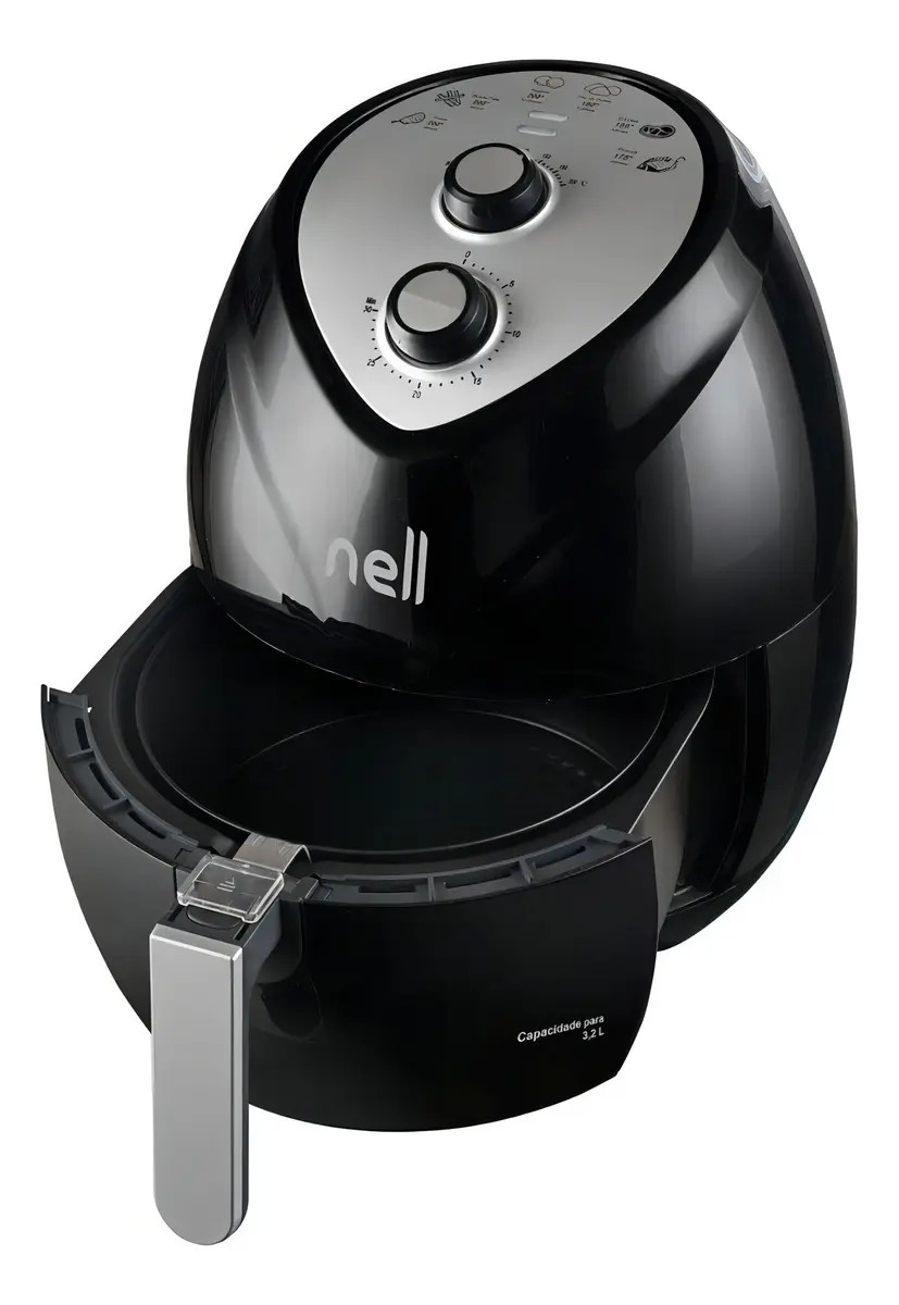 Fritadeira Elétrica Air Fryer Nell Fit Maf350 Preto