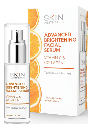 Skin Aesthetics Suero Facial De Vitamina C Y Colágeno, Min.