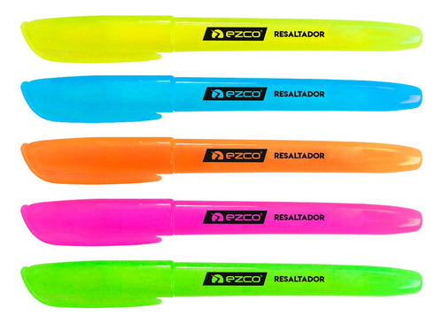 Resaltador Ezco Filgo Neon Biselado X 3 Unidades Color