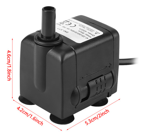 Bomba De Agua Para Acuarios, 450 L H, 6 W, Sumergible Ultra