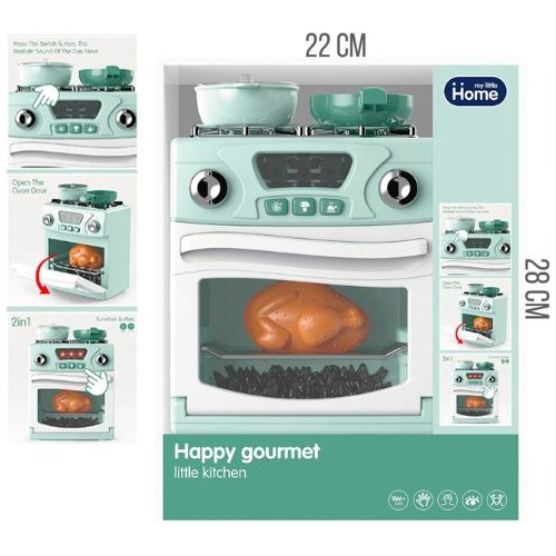 Juguete Cocina Happy Gourmet Para Niños Con Accesorios