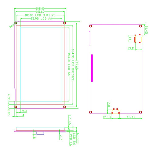 7.0 Nx8048p070 Nextion Inteligente Hmi Usart Uart Serial Tf