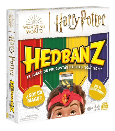 Juego De Mesa Hedbanz Harry Potter Cartas En Español 6+