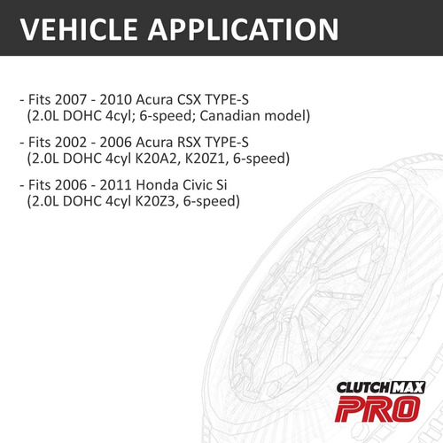 Clutchmax Pro Performance Stage 2 Kit Embrague Para Rsx