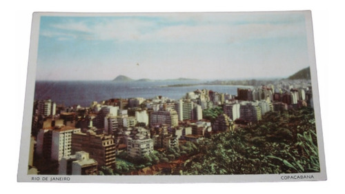 Postal Paisaje Copacabana - Rio De Janeiro - Brasil