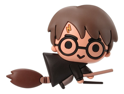 Harry Potter En Escoba Iman 3d Figura Magnética Original