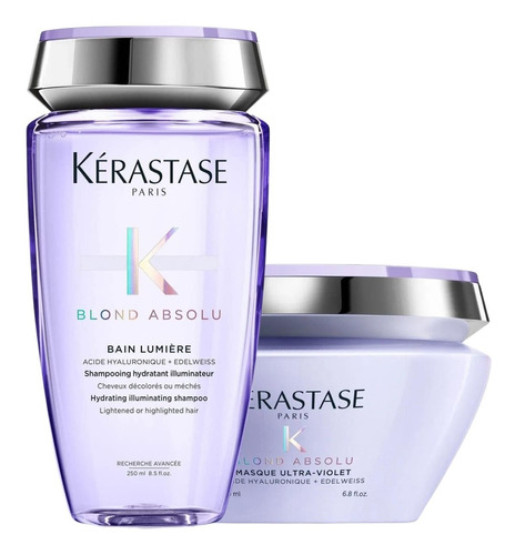 Kit Shampoo Kerastase Blond + Mascarilla Para Cabello 250 Ml