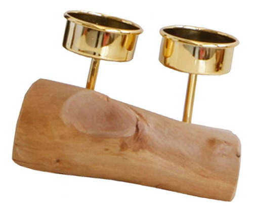 Candelabro De Base De Madera Candelabro Moderno Soporte De