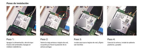 Aumente Velocidad Tarjeta Wifi 6e M.2 Intel Ax210ngw 3ban