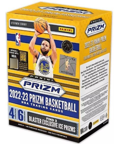 /23 Nba Prizm Basketball Blaster Box 6 Packs Per Box 4 Card.