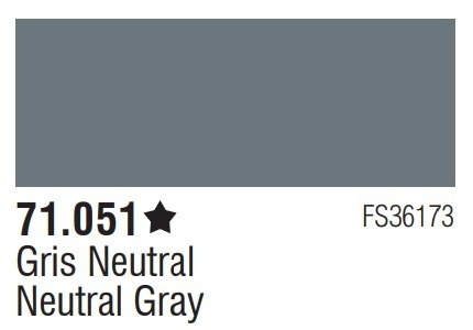 Tinta Neutral Grey 71051 Model Air Vallejo Modelismo