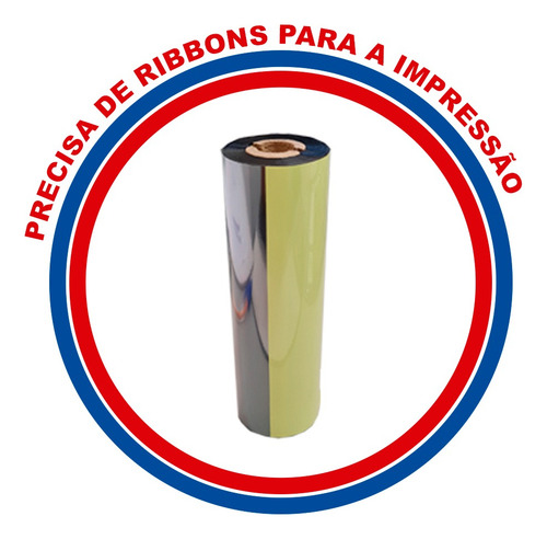 Kit 10 Rls Etiqueta 10x10 100x100 Bopp Fosco +5 Ribbon Misto