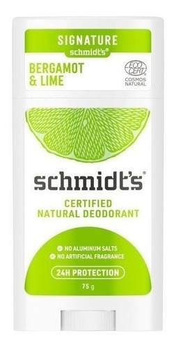 Desodorante Schmidts Bergamot + Lime 75g 