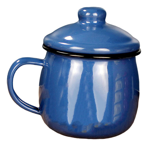 Taza De Esmalte De 380 Ml Con Asa, Taza De Té Para