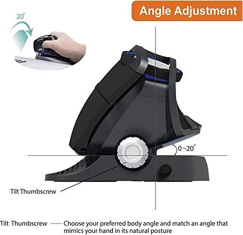 Mouse Vertical Inalámbrico Recargable, Mouse Ergonómico De Á