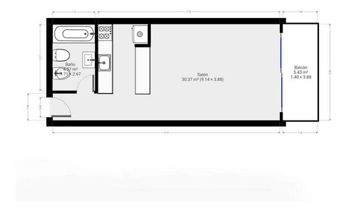 Imagen 29 de 29 de Venta Departamento Monoambiente Tigre!