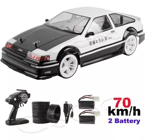 Carrinho De Controle Remoto Toyota Ae86 Drift 1/10 Vel 70 Km