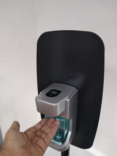 Imagen 3 de 3 de Poste Con Dispensador De Gel Antibacterial Y Jabón