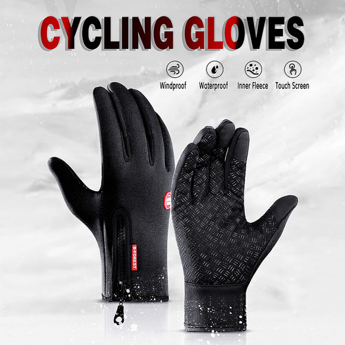 Guantes De Ciclismo Táctil Impermeable Polar Térmico Deporte