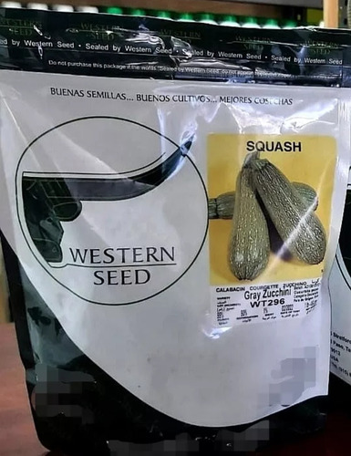 Semilla De Calabaza Grey Zuchini Bolsa De 1 Libra Western
