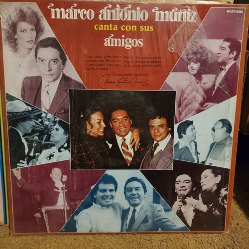 Disco Lp Marco Antonio Muñiz-canta Con Sus Amigos