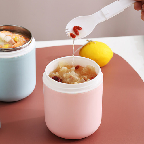 Recipiente Térmico Para Gachas De Desayuno, Taza Térmica Par