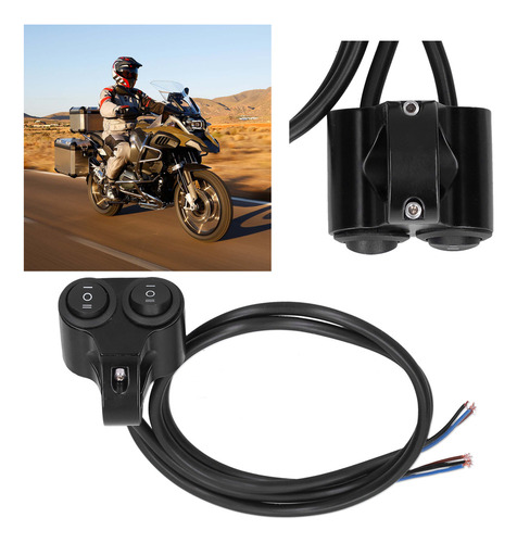 Interruptor De Faros De Motocicleta, Manillar, Botón De Ence