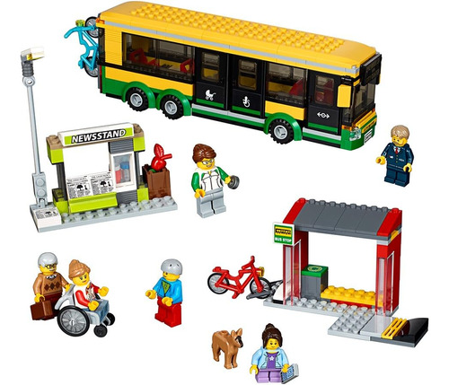 Lego Kit De Construcción De La Estación De Autobuses