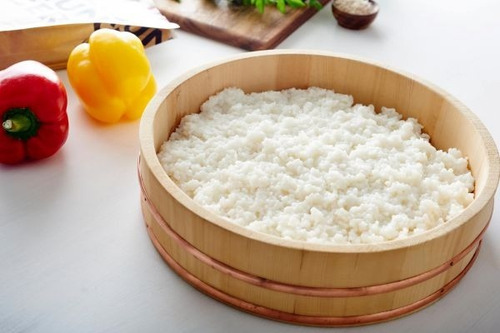 Hanguiri 32 Cm Bacia Madeira Para Arroz + Espátula 30 Cm