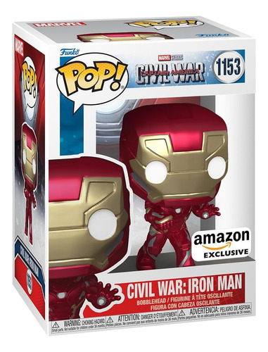 Funko Pop Marvel Civil War Iron Man Amazon Exclusive