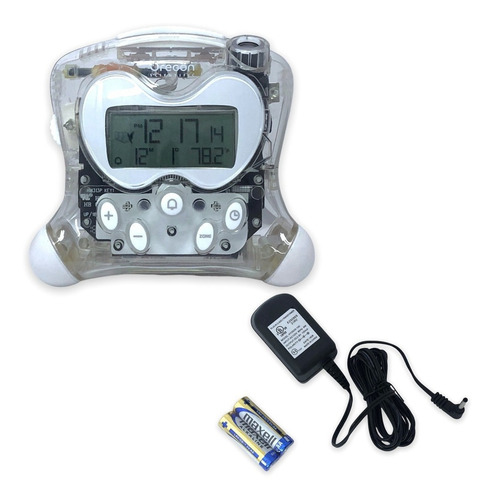 Reloj Despertador Oregón Digital Proyector De Hora Color Blanco