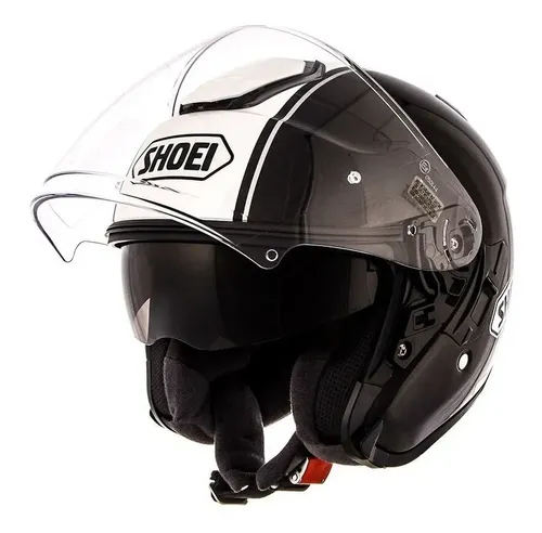 Capacete Shoei J-cruise Corso Preto/branco Aberto | MercadoLivre